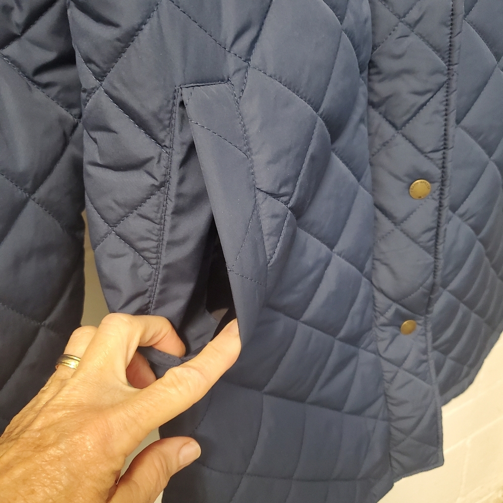 WEATHERPROOF Quilted Women's Coat Jacket Size Medium Navy - Picture 5 of 10